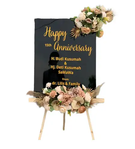 Papan Bunga Akrilik Gajah