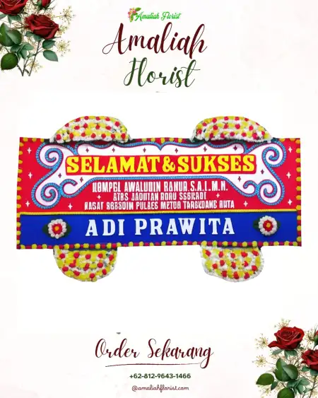 Papan Bunga Ucapan Selamat Gajah